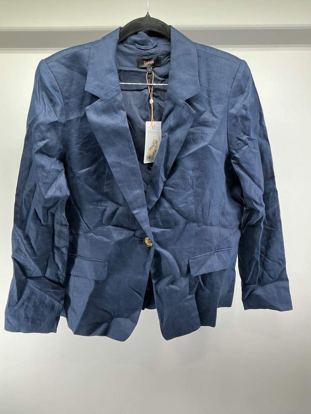 100% European Linen Structured Blazer